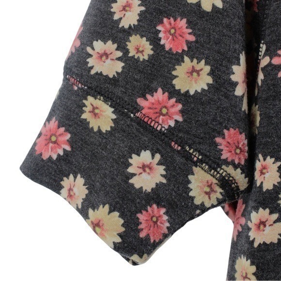 Freeloader Multicolor Floral Hi Low Boho Hippie Flower Child Blouse Top Size M - Picture 5 of 10